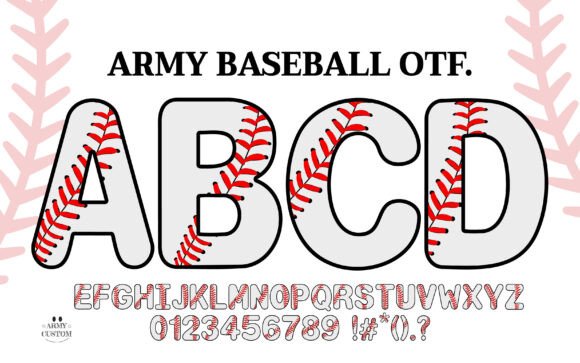 Army Baseball Font: Stitching Authenticity into Your Sports Designs