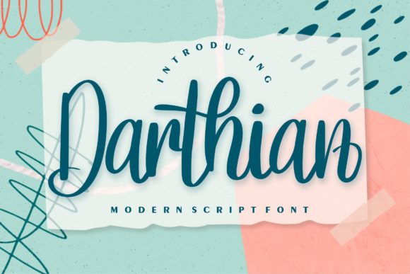 Darthian Font: The Handwritten Typeface for Authentic Branding