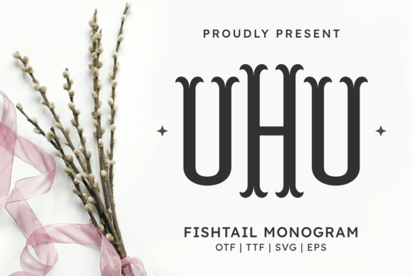 Fishtail Monogram Regular Font: A Playful Touch for Modern Branding