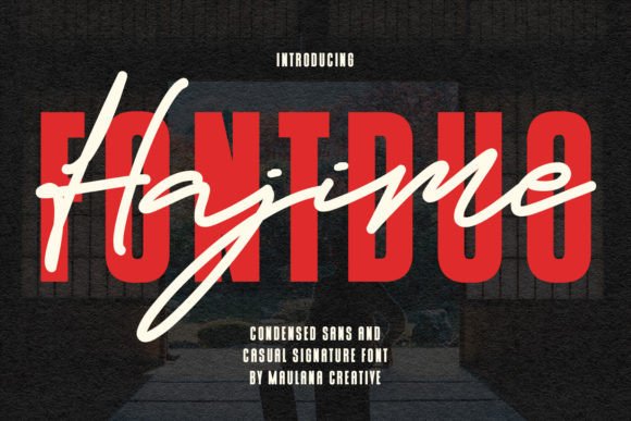 Hajime Font Duo: Where Modern Edge Meets Handwritten Soul
