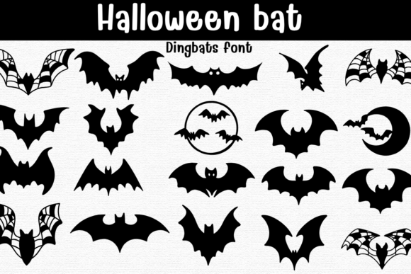 Halloween Bat Font: Spooky Wingdings for Every Project