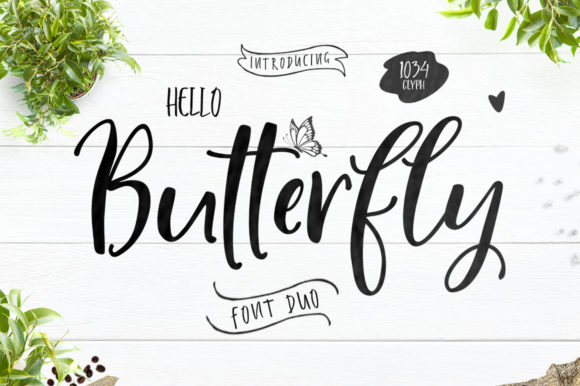 Hello Butterfly Duo Font: A Charming Pair for Creative Projects