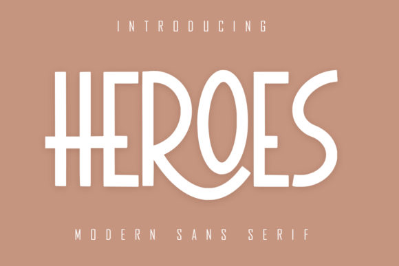 Heroes Font: Where Modern Edge Meets Timeless Elegance