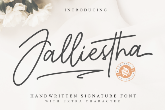 Jalliestha Font: A Modern Calligraphic Typeface for Creative Projects
