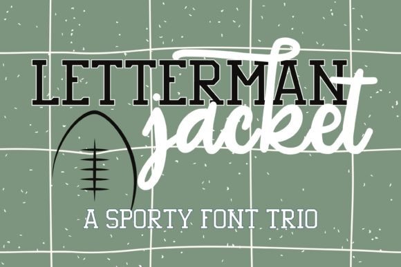 Letterman Jacket Font: Bold Handwritten Style for Energetic Designs