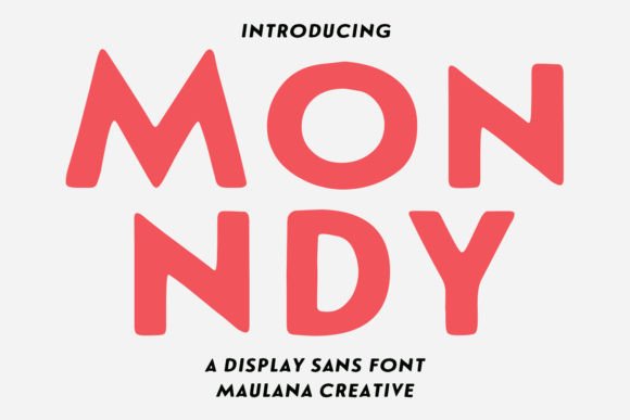Monndy Stamp Display Font: Rough Textures for Authentic Design