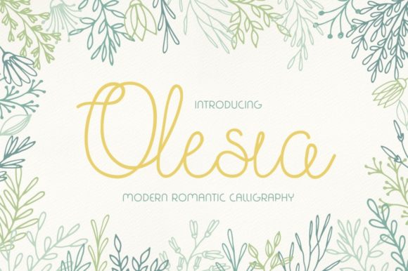 Olesia Handwritten Font: A Romantic Design Toolkit