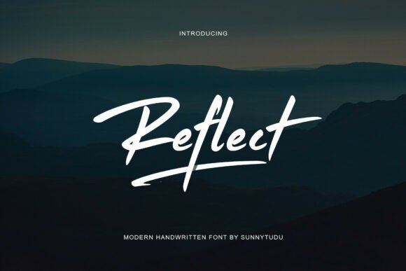 Reflect Font: The Energetic Handwritten Typeface for Bold Brands