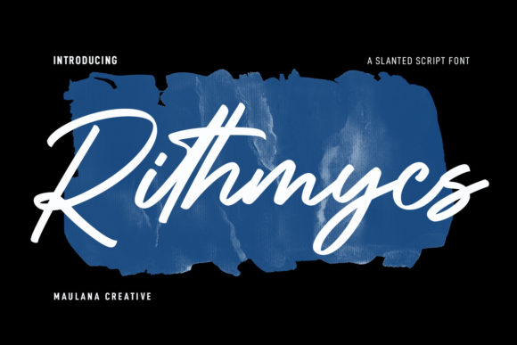 Rithmycs Script Font: A Brush Script with a Creative Edge