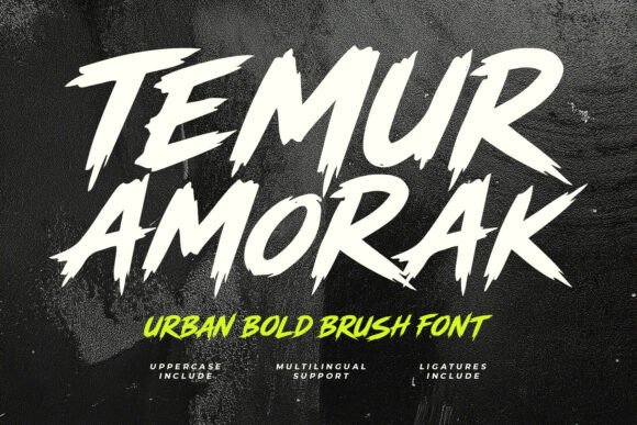 Unleash Raw Energy with the Temur Amorak Font