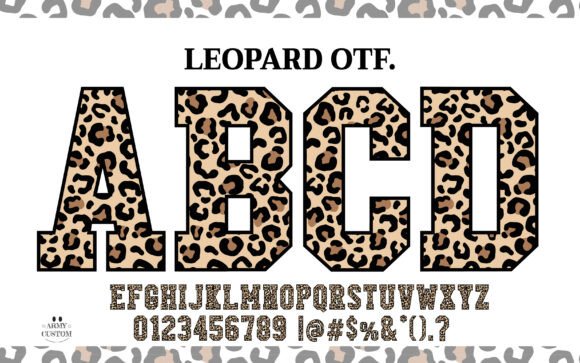 Unleash Your Brand: The Wild Allure of Leopard Varsity Font
